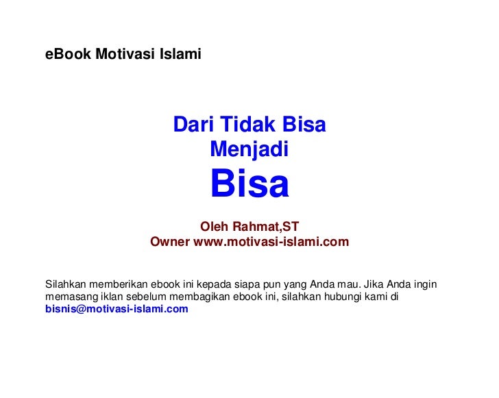 Ebook Motivasi Pengembangan Diri